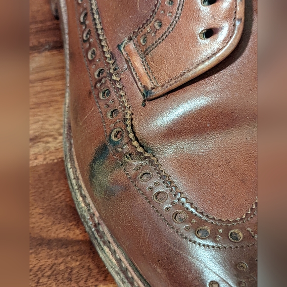 Meermin Cognac Shell Cordovan Longwing 6.5 UK Leather Shoes READ DESCRIPTION main image 10